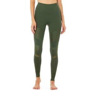 Alo hunter green Moto leggings